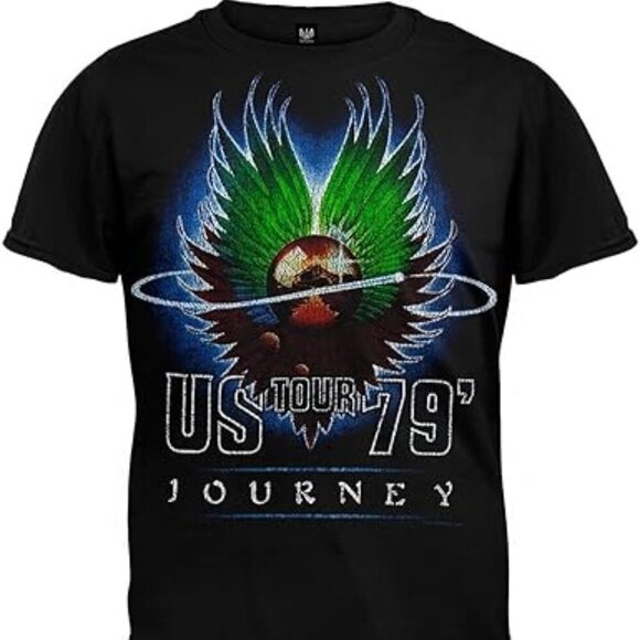 Journey US Tour '79 Graphic T-Shirt - Black - Picture 2 of 8